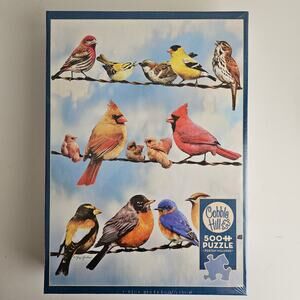 Cobble Hill Birds on a Wire Jigsaw Puzzle |‎ SEALED | 500 pieces